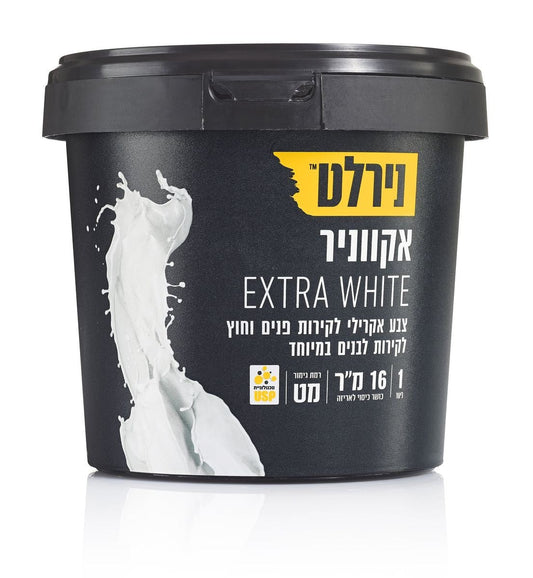 אקווניר WHITE‏ ‏EXTRA ‏ לבן 1 ליטר